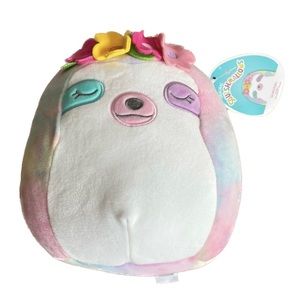 NWT 8” Gretchen The Sloth Pastel Tie Dye Squishmallow